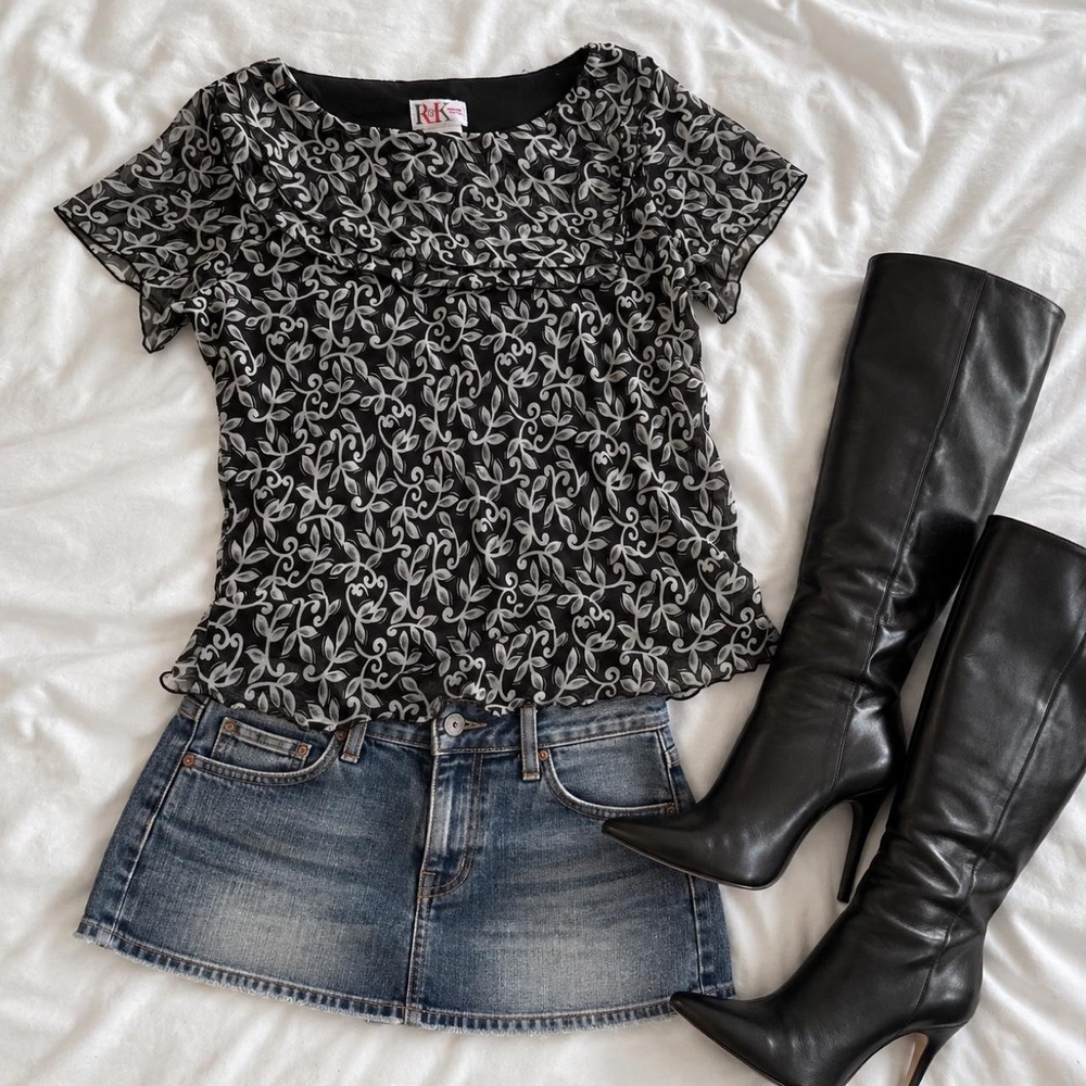 Black White Going Out Top